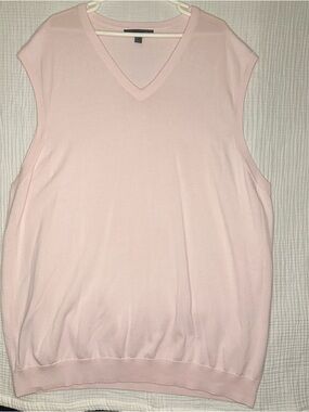 Old Navy V Neck Pink Classic SWEATER VEST Men's Big & Tall XXXL-100% Cotton